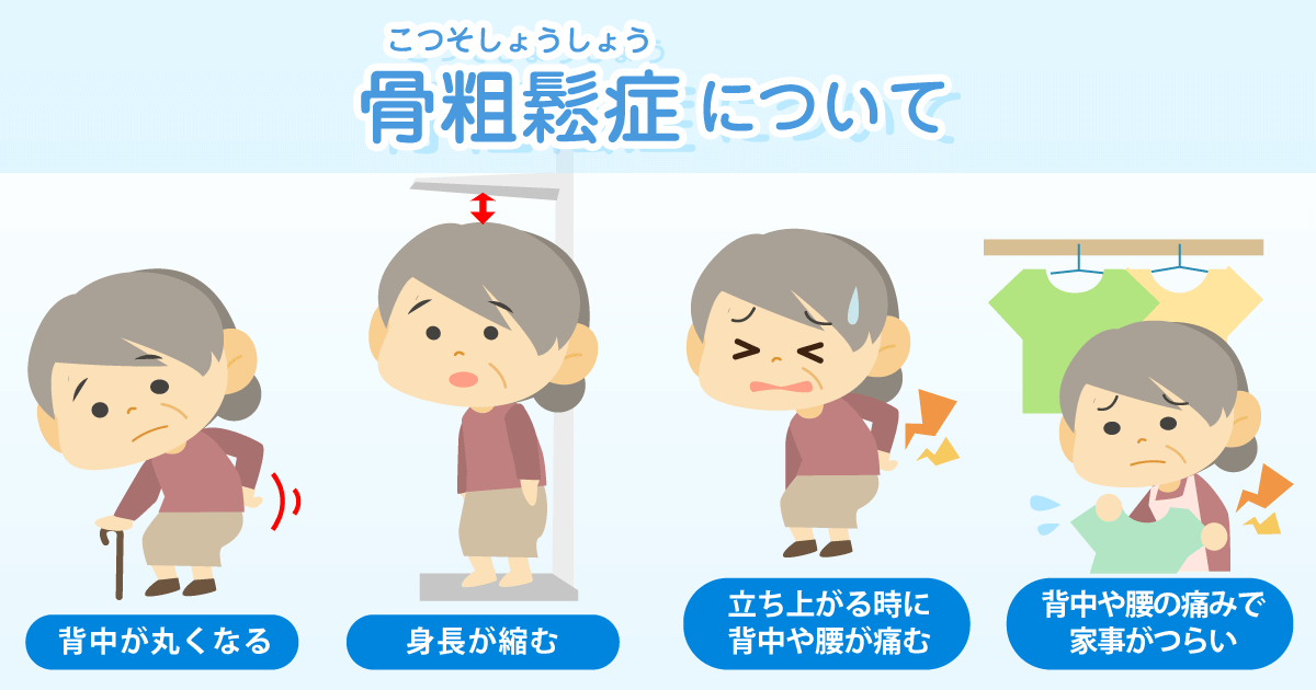 骨粗鬆症（こつそしょうしょう）について | 東大阪病院 人間ドック・健診センター[大阪市城東区]
