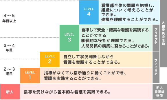 看護師クリニカルラダー